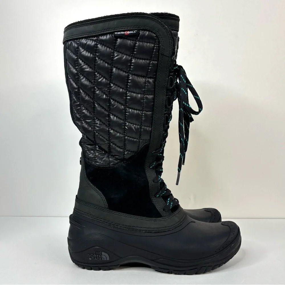 The North Face Thermoball CXR8 Quilted Waterproof Utility Ski‎ Snow Boots Size 6